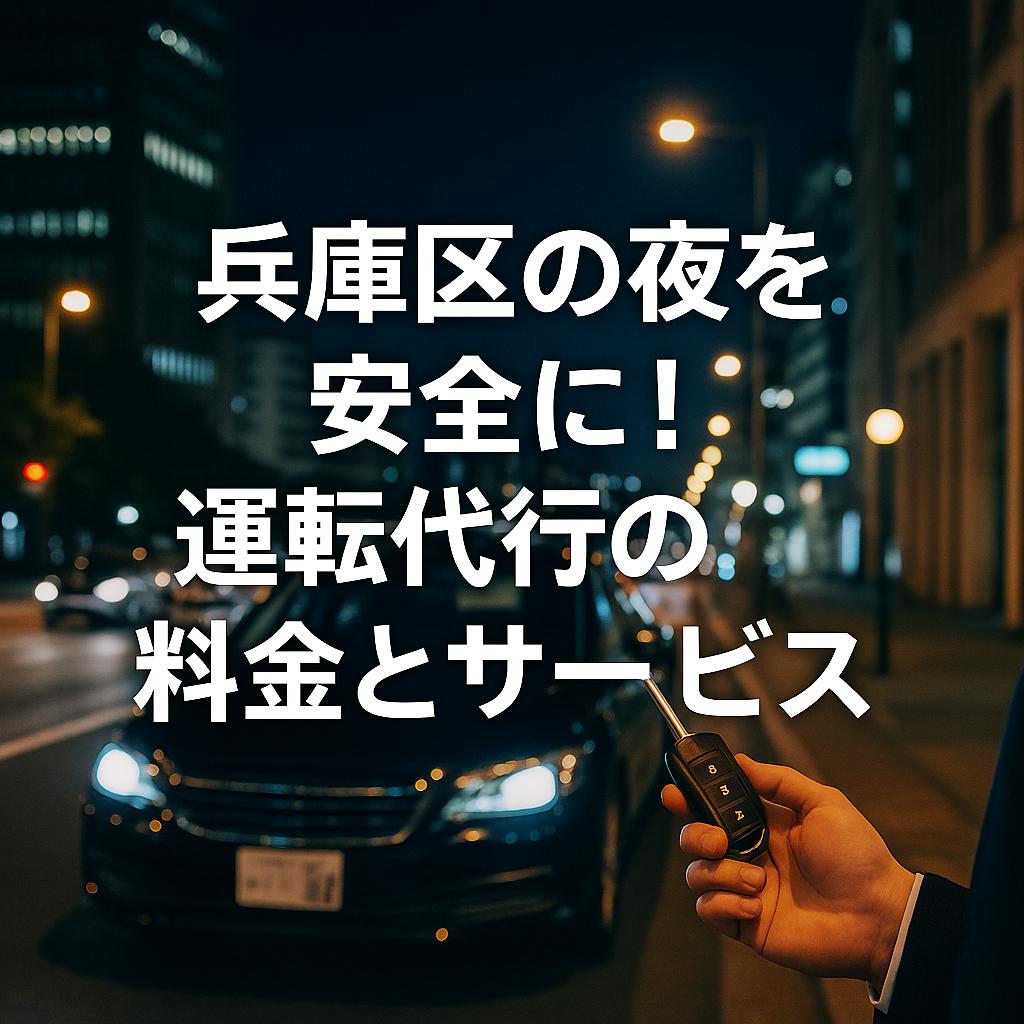 兵庫区の夜を安全に！運転代行の料金とサービス
